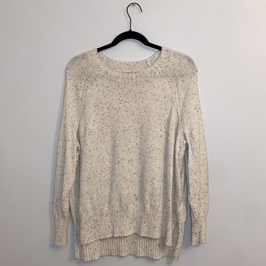 Super Soft White and Speckled Sweater